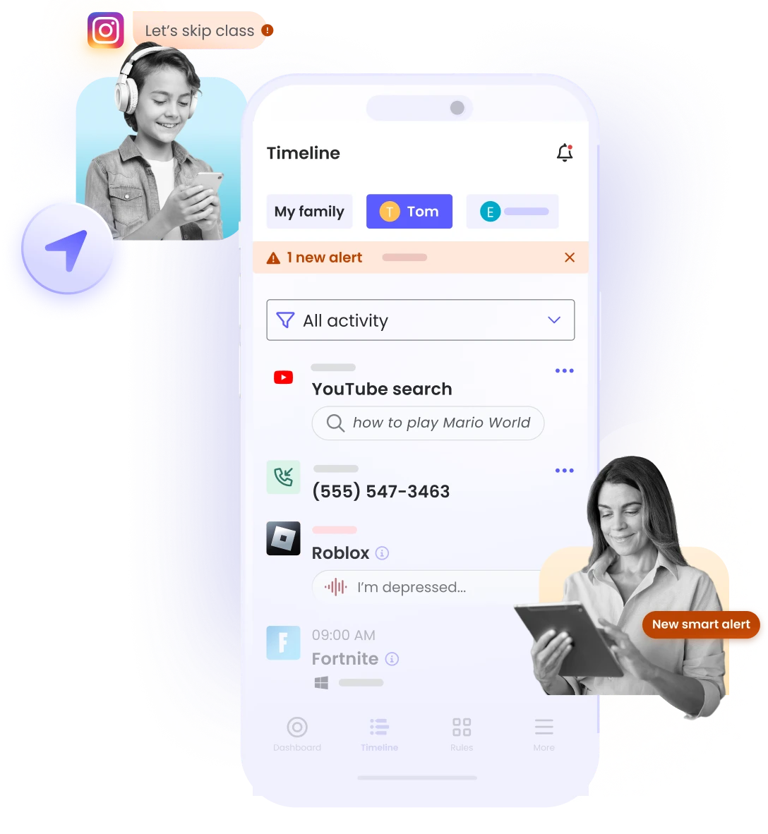 Sign up for Qustodio, the best parental control app