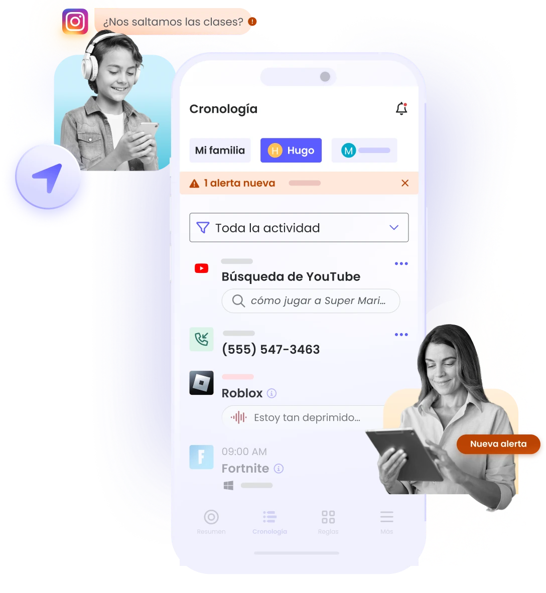 Sign up for Qustodio, the best parental control app